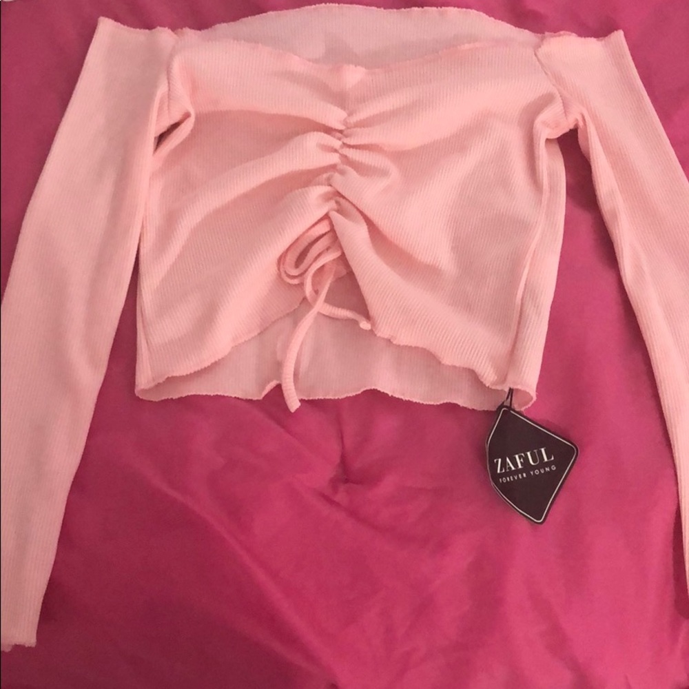 cute pink crop top